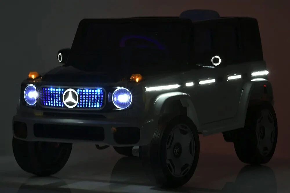 Toycars Vaikų transporto priemonė, Mercedes Benz EQG, 121x74x62 cm, Balta / Juoda