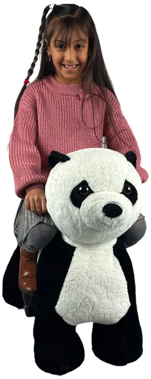 Toycars Važiuoklė, PetRide Panda, 80x48x75 cm