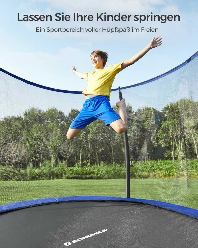 Songmics Gartentrampolin mit Netz Ø 366 cm