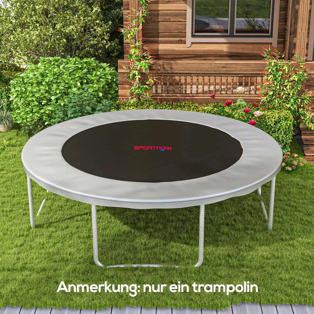 SPORTNOW batuto šokinėjimo kilimėlis, Ø323 cm, batuto kilimėlis, batuto priedas, batuto pakaitalas, juodas