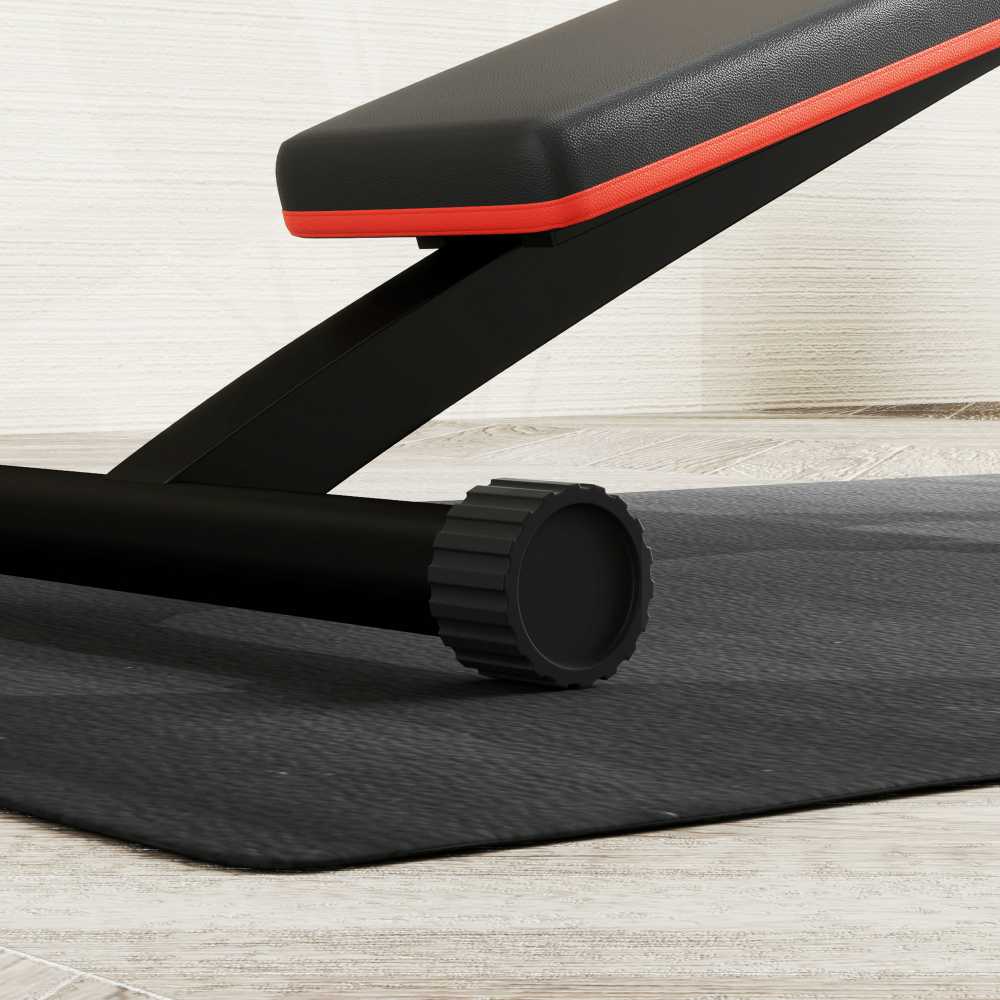 HOMCOM grindų apsaugos kilimėlis treniruokliams neslystantis fitneso kilimėlis 4 mm storio kilimėlis sporto kilimėlis daugiafunkcinis kilimėlis jogos treniruokliui treniruoklis dviratis jogos kilimėlis grindų kilimėlis 200x100 cm juodas