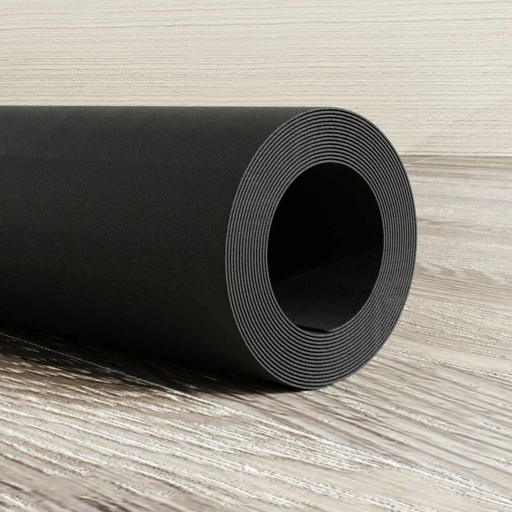 HOMCOM grindų apsaugos kilimėlis treniruokliams neslystantis fitneso kilimėlis 4 mm storio kilimėlis sporto kilimėlis daugiafunkcinis kilimėlis jogos treniruokliui treniruoklis dviratis jogos kilimėlis grindų kilimėlis 200x100 cm juodas