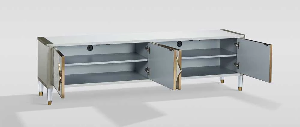 Komoda, 200 x 55 x 40 cm, Stilig, balta