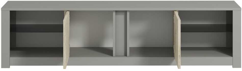 TV staliukas Asir Dalelių plokštė, Aydos, 180x45x35 cm, Pilka