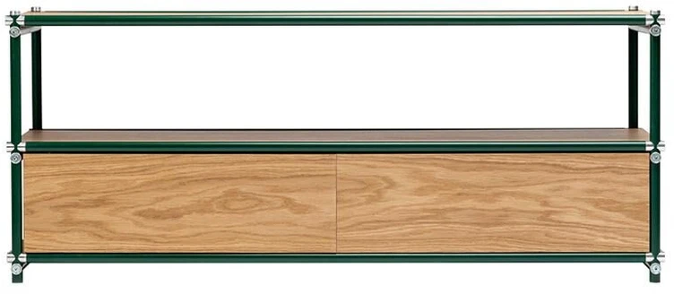 TV staliukas Customform Stalas, SKARDU H3 FLEX, 130x53 cm, Žalias