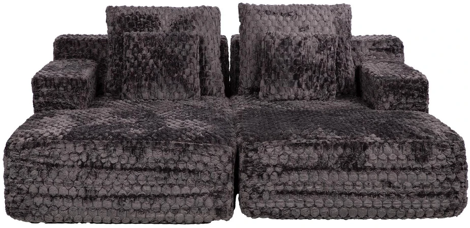 Home4You Dvivietė sofa-lova „FIZZY“, pilkos spalvos