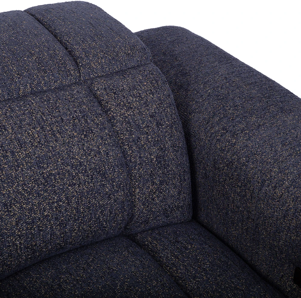 Home4You „HUB“ dvivietė elektrinė atlošiamoji sofa, tamsiai mėlyna