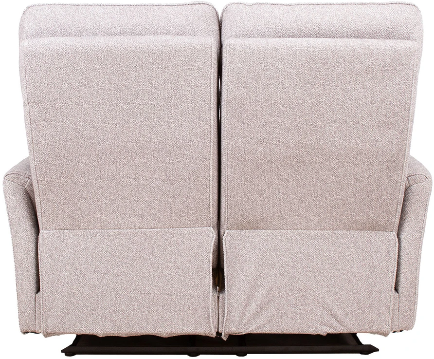 Home4You Dvivietė atlošiamoji sofa „BOWERS“ su rankiniu mechanizmu, smėlio spalvos