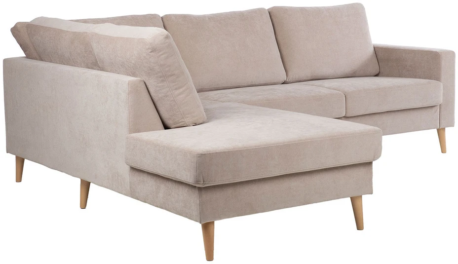 Home4You Kampinė sofa „HANSON LC“, smėlio spalvos