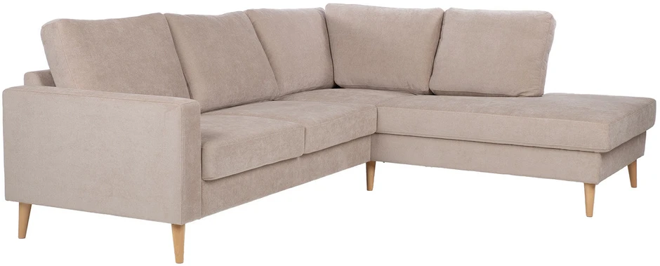 Home4You Kampinė sofa „HANSON RC“, smėlio spalvos