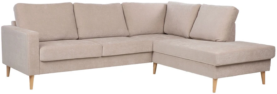 Home4You Kampinė sofa „HANSON RC“, smėlio spalvos