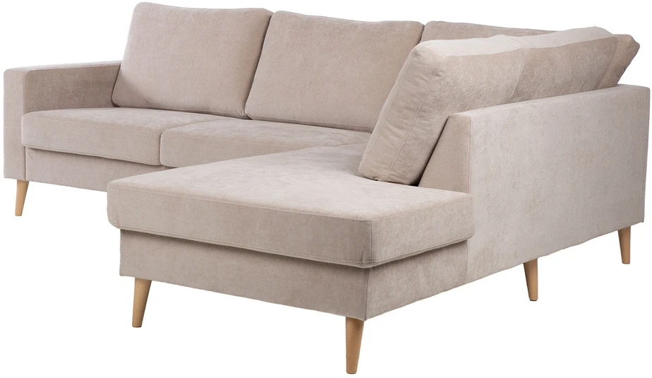 Home4You Kampinė sofa „HANSON RC“, smėlio spalvos