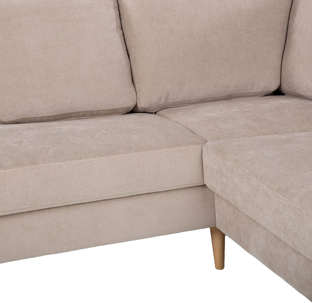 Home4You Kampinė sofa „HANSON LC“, smėlio spalvos