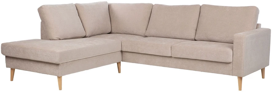 Home4You Kampinė sofa „HANSON LC“, smėlio spalvos