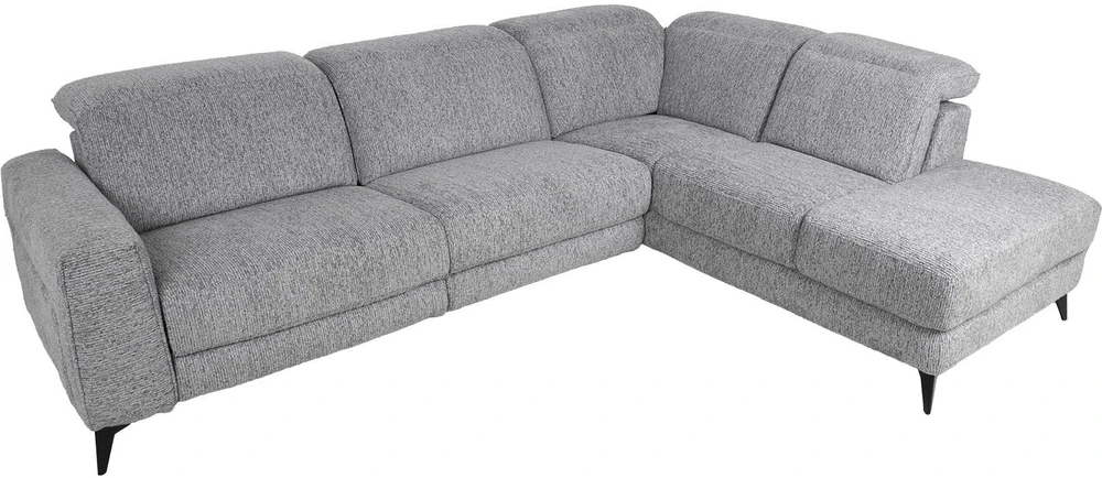 Home4You Kampinė sofa „LUISA RC“, su elektrine atlošimo funkcija, pilka