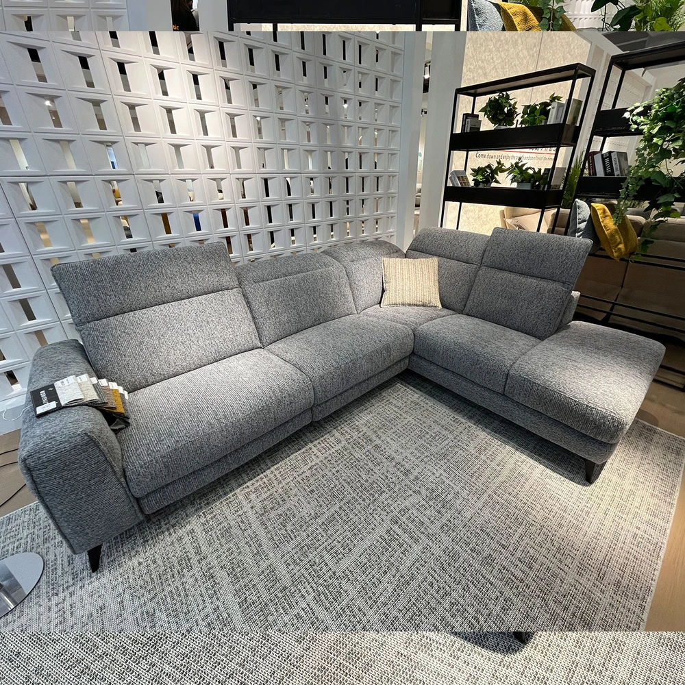 Home4You Kampinė sofa „LUISA RC“, su elektrine atlošimo funkcija, pilka