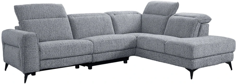 Home4You Kampinė sofa „LUISA RC“, su elektrine atlošimo funkcija, pilka