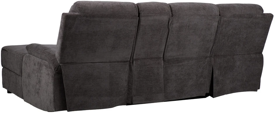 Lova Home4You Kampinė sofa „PROVENCE RC“, su elektrine arba rankine atlošimo funkcija, tamsiai pilka