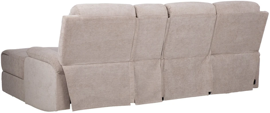 Home4You Kampinė sofa „PROVENCE RC“, su elektrine arba rankine atlošimo funkcija, šviesiai pilkos spalvos