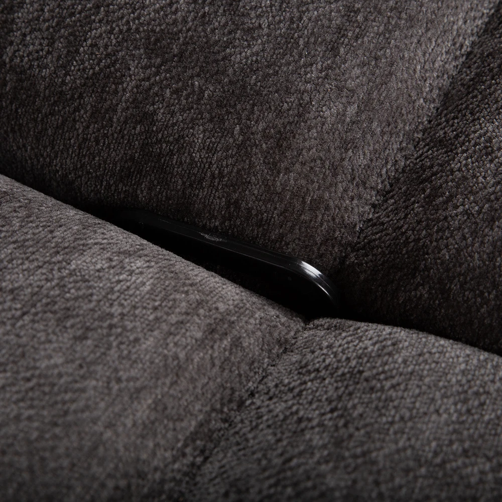 Home4You Kampinė sofa „PROVENCE LC“, su elektrine arba rankine atlošimo funkcija, tamsiai pilka