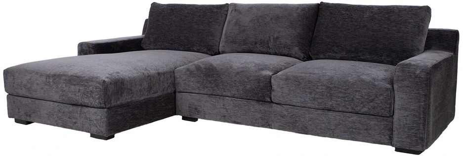 Home4You Kampinė sofa „HERDIS LC“, tamsiai pilka
