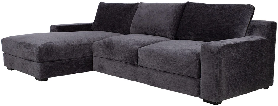 Home4You Kampinė sofa „HERDIS LC“, tamsiai pilka