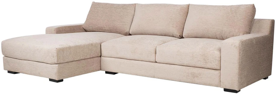 Home4You Kampinė sofa „HERDIS LC“, smėlio spalvos