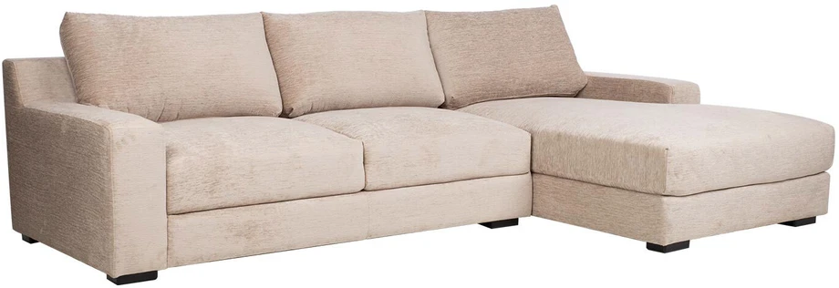 Home4You Kampinė sofa „HERDIS RC“, smėlio spalvos