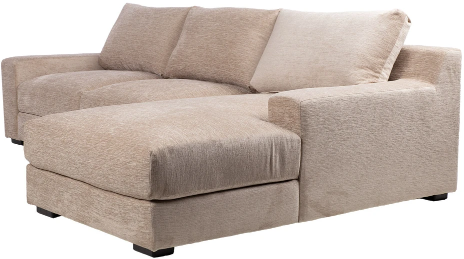 Home4You Kampinė sofa „HERDIS RC“, smėlio spalvos