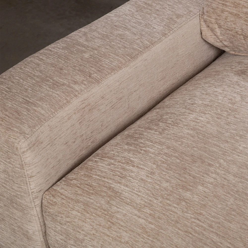 Home4You Kampinė sofa „HERDIS RC“, smėlio spalvos