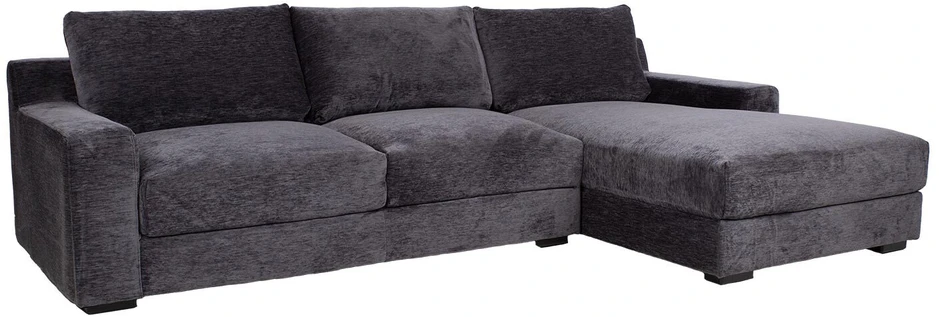 Sofa Home4You Kampinis sofos komplektas „HERDIS RC“, tamsiai pilkos spalvos