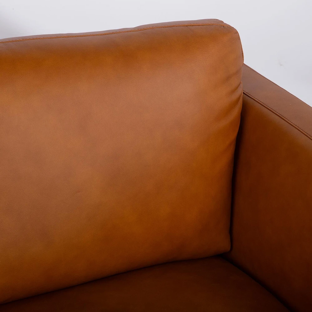 Home4You Dvivietė sofa „HAVANNA“, konjako rudos spalvos