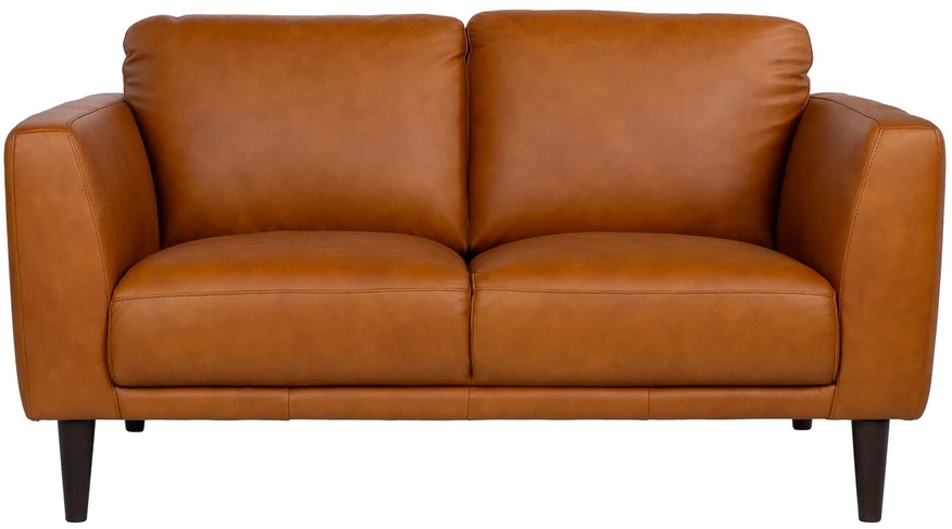 Home4You Dvivietė sofa „HAVANNA“, konjako rudos spalvos
