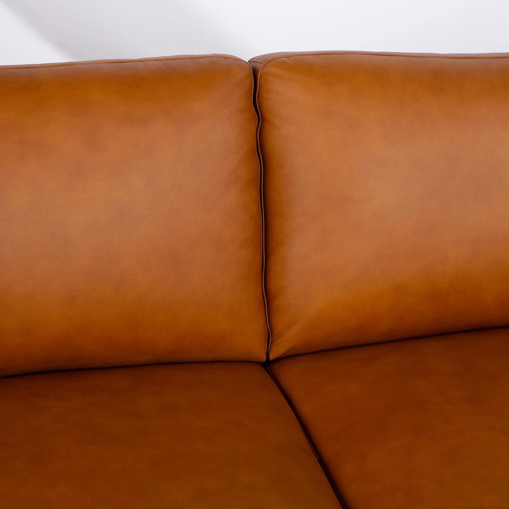 Home4You 3-vietė sofa „HAVANNA“, konjako rudos spalvos