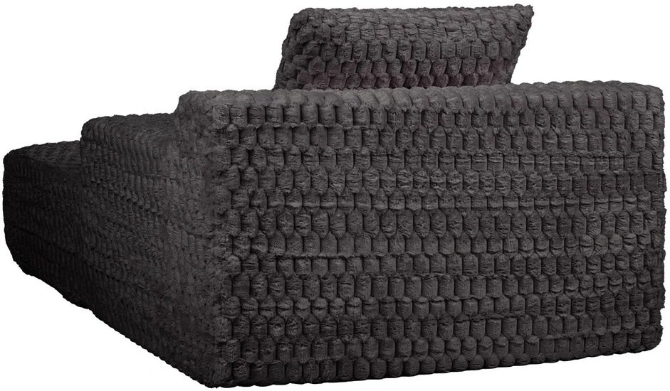 Fotelis Home4You Gulimoji sofa „FIZZY“, tamsiai pilkos spalvos