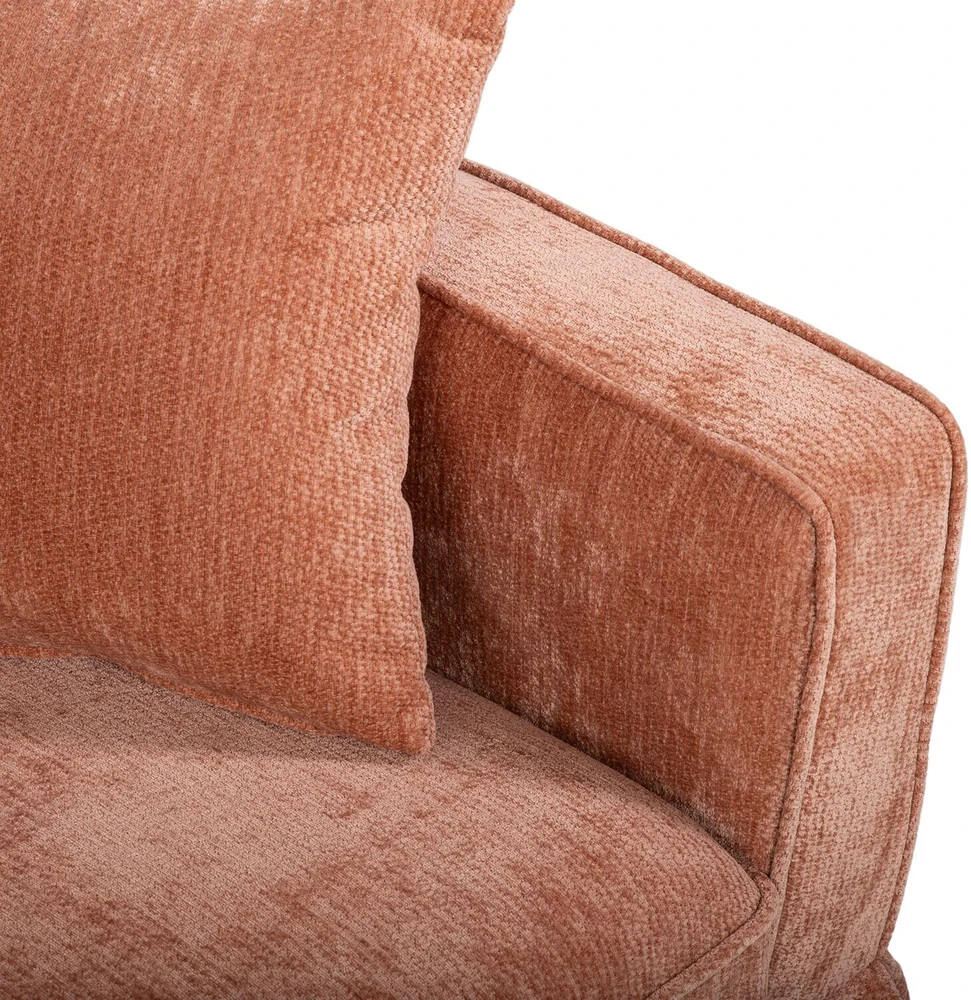 Home4You 3-vietė sofa „SIENNA“, oranžinė