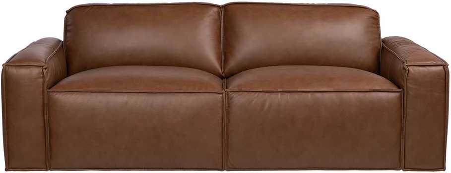 Lova Home4You 3-vietė sofa „BURTON“, ruda oda