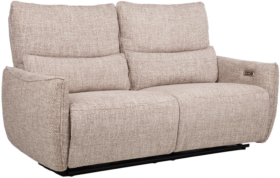 Home4You 3-vietė atlošiamoji sofa „BASTIAN“ su elektriniu mechanizmu, smėlio spalvos