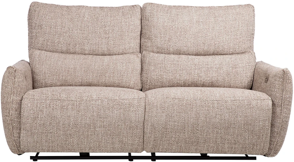 Home4You 3-vietė atlošiamoji sofa „BASTIAN“ su elektriniu mechanizmu, smėlio spalvos