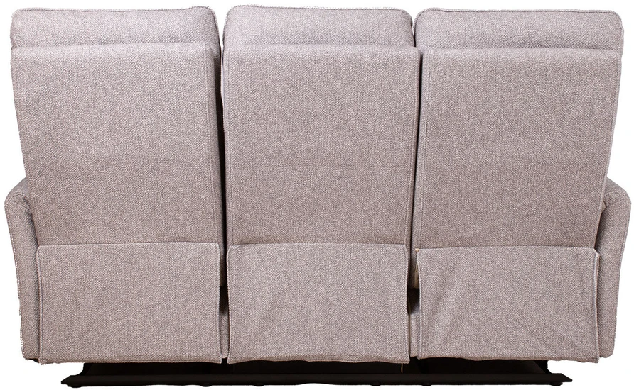 Home4You 3-vietė atlošiamoji sofa „BOWERS“ su rankiniu mechanizmu, smėlio spalvos