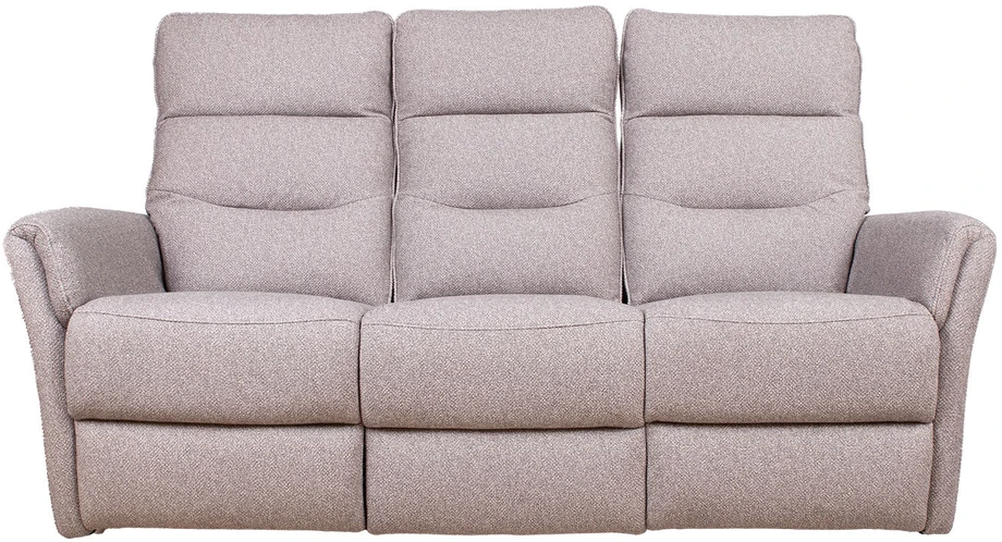 Lova Home4You 3-vietė atlošiamoji sofa „BOWERS“ su rankiniu mechanizmu, smėlio spalvos