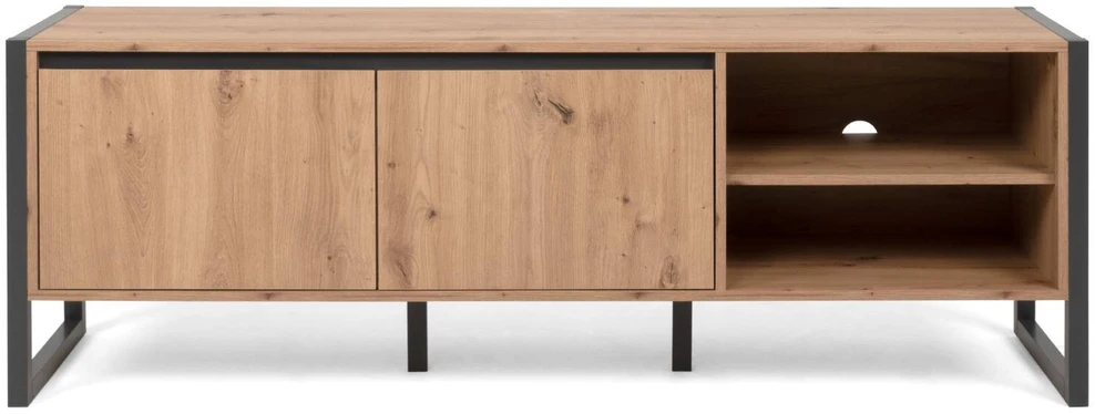 TV staliukas Homestyle4U TV spintelė, 160x40x55 cm, pilka