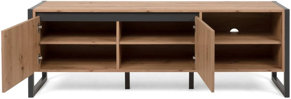 TV staliukas Homestyle4U TV spintelė, 160x40x55 cm, pilka