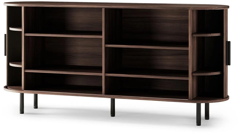 TV staliukas Novanook Komoda, EPIQUE, 75x160x40 cm, Riešutas