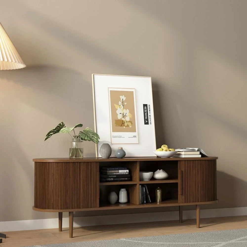 TV staliukas Novanook TV spintelė, ORA, 58x160x40 cm, riešutas