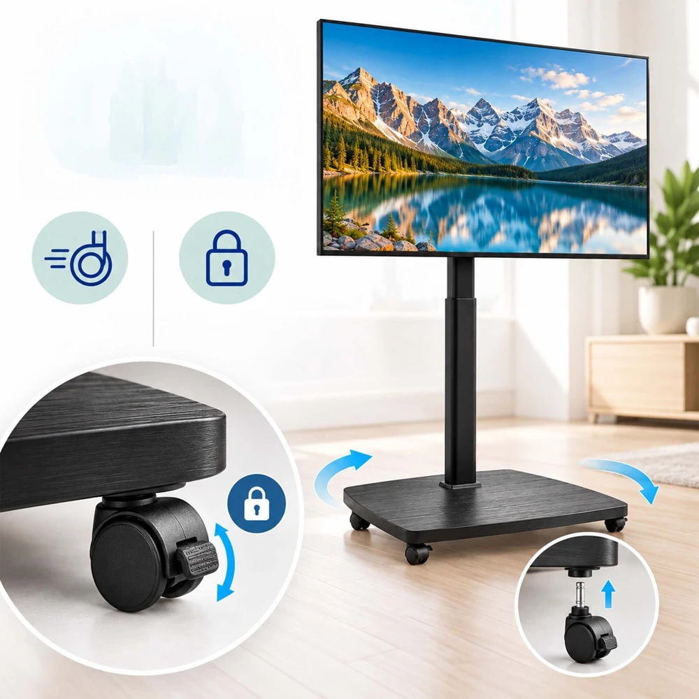 TV staliukas Relaxdays TV grindų stovas 43–75 colių