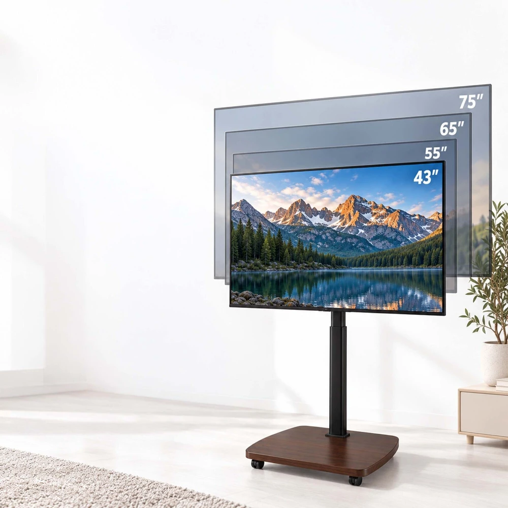 TV staliukas Relaxdays TV grindų stovas 43–75 colių