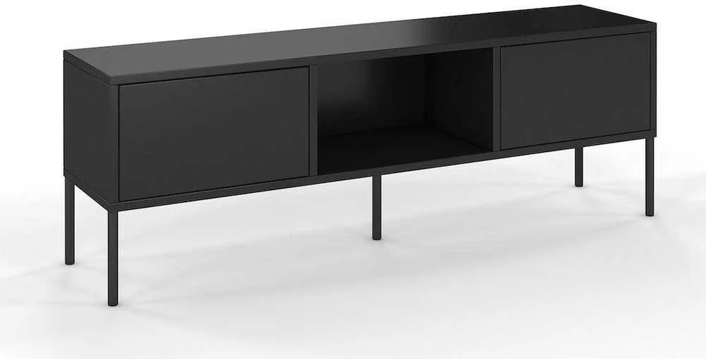 TV staliukas Skandica Komoda, MIRKA, 130x35 cm, Juoda