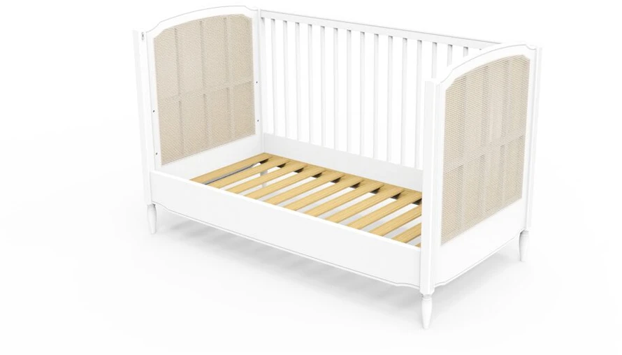 TV staliukas Theobebe HERMIONE / LAFAYETTE Transformuojamos sofos komplektas 140 cm – Balta