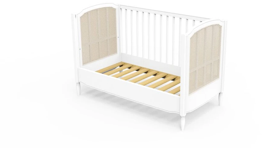 TV staliukas Theobebe HERMIONE / LAFAYETTE Transformuojamos sofos komplektas 120 cm – Balta